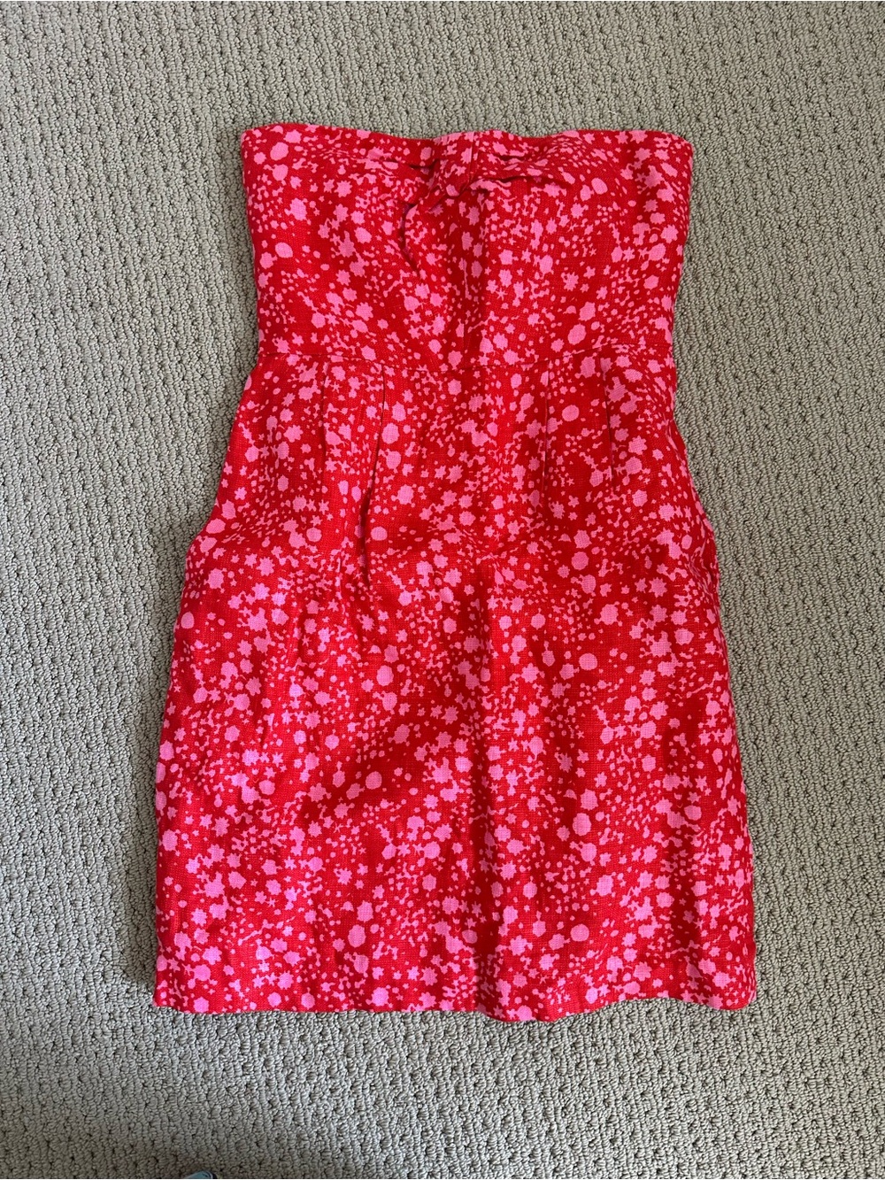 J. Crew constellation print strapless mini dress